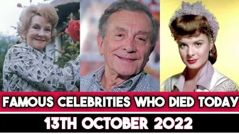 Famous Celebrities Who Died Today 13th October 2022 Actors died today