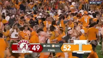 Tennessee GAME-WINNER vs. Alabama & fans rush the field