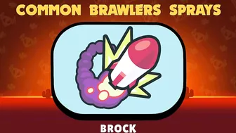 All Brawlers and Skins Sprays In Brawl Stars