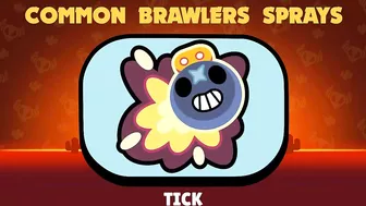 All Brawlers and Skins Sprays In Brawl Stars