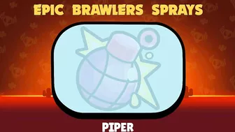 All Brawlers and Skins Sprays In Brawl Stars