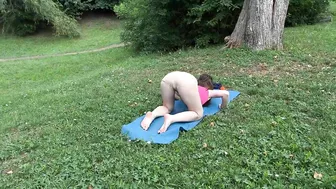 Contortion Flexibility Workout & gymnastics in nature