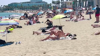 Beach Sant Sebastia ????????Barcelona beach walk