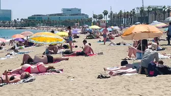 Beach Sant Sebastia ????????Barcelona beach walk