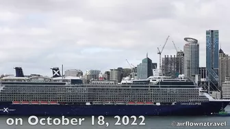 Celebrity Eclipse Cruise Ship Arrives in Auckland - 2022