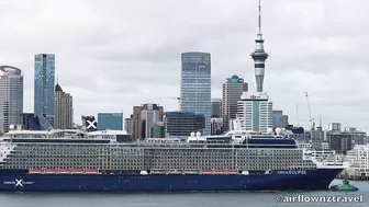 Celebrity Eclipse Cruise Ship Arrives in Auckland - 2022