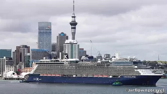 Celebrity Eclipse Cruise Ship Arrives in Auckland - 2022