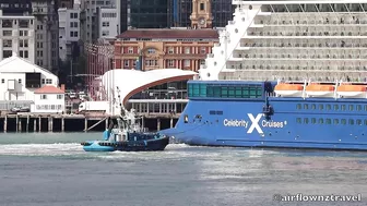 Celebrity Eclipse Cruise Ship Arrives in Auckland - 2022