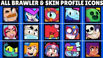 All Brawler and Skin Profile Icons In Brawl Stars