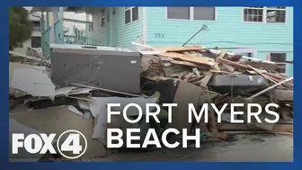 Looking at the cleanup process on Fort Myers Beach after Ian