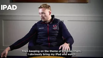 What does Ulster Rugby player Kieran Treadwell pack for away games?