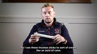 What does Ulster Rugby player Kieran Treadwell pack for away games?