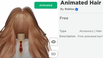 ROBLOX HAS ANIMATED HAIR ????