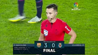 Resumen de FC Barcelona vs Villarreal CF (3-0)