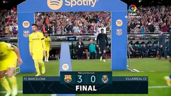 Resumen de FC Barcelona vs Villarreal CF (3-0)