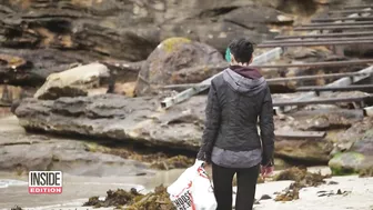 Environmental Artist Creates Sculpture With Beach Debris