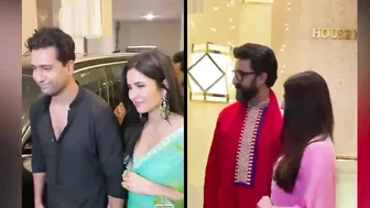 Bollywood Celebrity Arrive at Manish Malhotra Diwali Party - Aishwarya, Katrina, Sara, Shilpa, Kajol