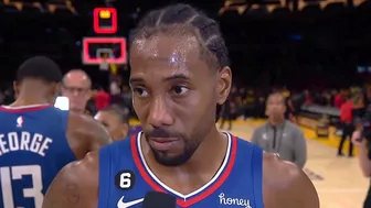 TNT Reporter: “Kawhi this your first game back since 2013"????