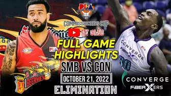 SAN MIGUEL vs CONVERGE Full Game Highlights • 10/21/2022 | PBA Commissioner's Cup