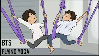 BTS Animation - Flying Yoga!