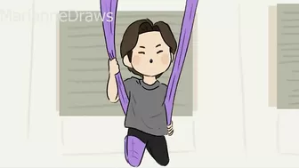 BTS Animation - Flying Yoga!