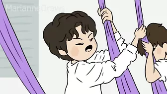 BTS Animation - Flying Yoga!