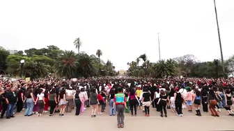 박진영 (J.Y. Park) "Groove Back" Dance Challenge in São Paulo, Brazil