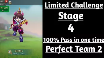 Lords mobile Limited Challenge Trick vs trick Stage 4|Petite devil limited challenge stage 4