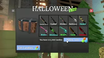 SPENDING 100K CANDIES ON THE NEW HALLOWEEN BOX.. [Roblox mm2]