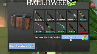 SPENDING 100K CANDIES ON THE NEW HALLOWEEN BOX.. [Roblox mm2]