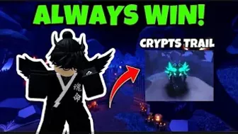 How to ALWAYS WIN Crypts Trail! ???????? in roblox bedwars