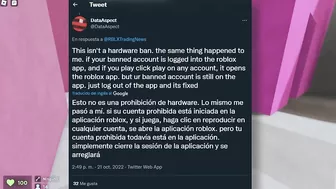 ROBLOX estas siendo MÁS estricto o SOLO es una EQUIVOCACION??.. ???? (noticias) Roblox banned