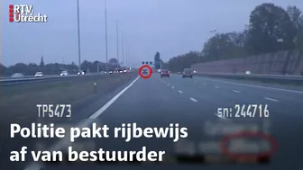 Verkeerspolitie: Mercedes rijdt 200 kilometer per uur op de snelweg! | RTV Utrecht