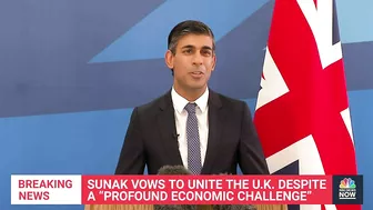 Watch: Incoming British PM Rishi Sunak Acknowledges ‘Profound Economic Challenge’