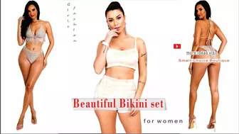 Soft and comfortable bikini set with panties for women