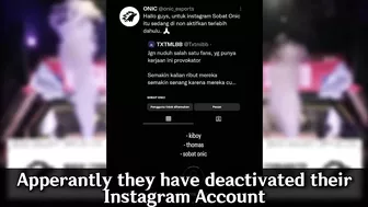 ONIC ESPORTS’ INSTAGRAM ACCOUNT is Getting REPORTED… ????