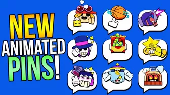 OMEGA BOX Has GEMS?! 35+ New Animated Pins in Brawl Stars!