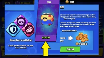 BRAWL STARS NEW UPDATE TOKEN GRAB COLLECT TOKENS GRAB || Free MEGA BOX GET IT NOW FREE MEGA BOX GIFT