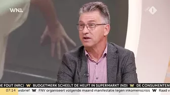 Klimaatactivist lijmt zich live op tv vast aan talkshowtafel Jinek