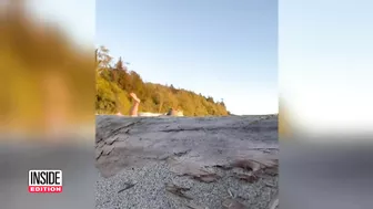 See the Moment Couple Lost Engagement Ring on Beach