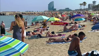 Barcelona beach walk ????????beach Somorrostro