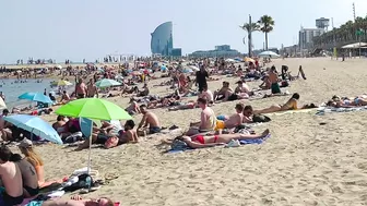 Barcelona beach walk ????????beach Somorrostro