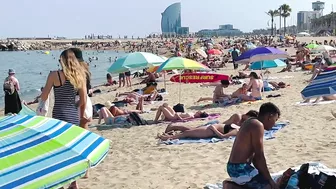 Barcelona beach walk ????????beach Somorrostro