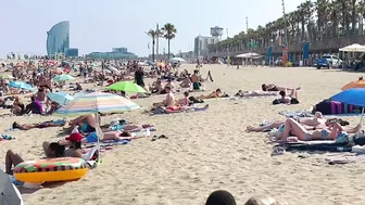 Barcelona beach walk ????????beach Somorrostro