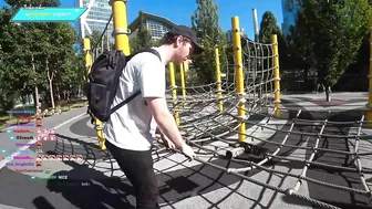 Mousey Playing on the Jungle Gym | ft. CDawgVA & Ironmouse IRL Stream