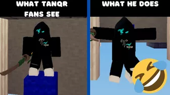 What TanqR Fans SEE VS What TanqR ACTUALLY Does... ???? (Roblox Bedwars)