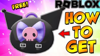 *FREE ITEM* How To Get Kuromi Backpack on Roblox - Hello Kitty Cafe