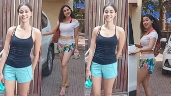 Ananya Pandey spotted outside yoga class in khar, Sara Ali Khan Spotted Post Workout In Santacruz