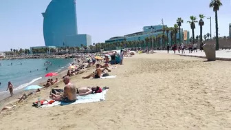 Beach Sant Sebastia ????????Barcelona beach walk