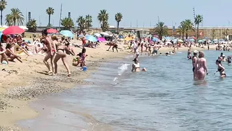 Barcelona beach walk ????????beach Somorrostro